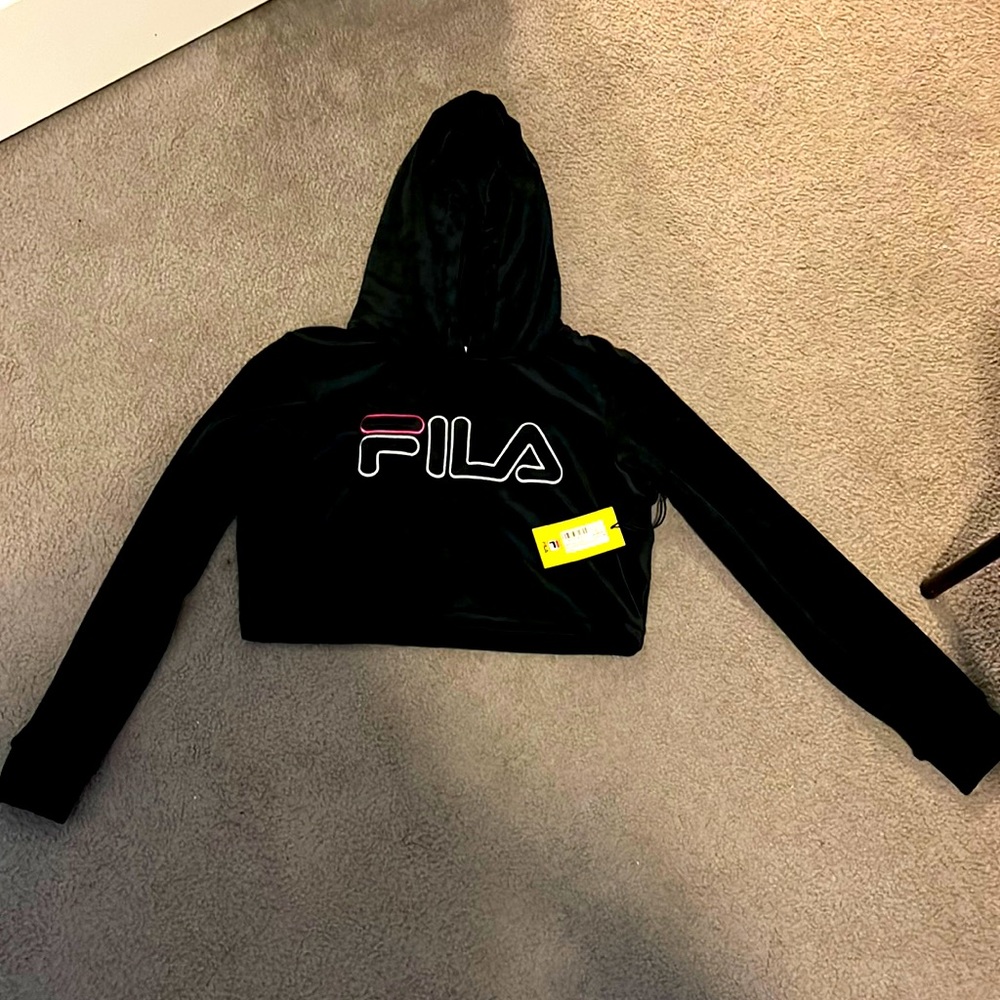 FILAxSoulCycle sweater cropped